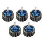 Sealey 40 x 20mm Abrasive Flap Wheel with 6mm Shaft 40Grit - Pack of 5