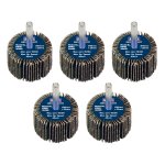 Sealey 40 x 30mm Abrasive Flap Wheel with 6mm Shaft 40Grit - Pack of 5