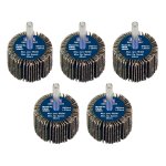 Sealey 40 x 30mm Abrasive Flap Wheel with 6mm Shaft 80Grit - Pack of 5