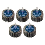 Sealey 60 x 30mm Abrasive Flap Wheel with 6mm Shaft 40Grit - Pack of 5