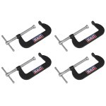 Sealey Junior C-Clamp Set 76 x 35mm 4pc