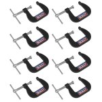 Sealey Junior C-Clamp Set 28 x 28mm 8pc
