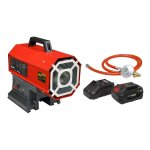 Sealey Space Warmer® Propane Heater 30,000-68,000Btu/hr (9-20kW) 230V with 20V 4Ah Kit