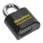 Sealey Premier Steel Body Combination Padlock 62mm
