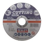 Sealey 115 x 1.6mm Universal Cutting Disc 22mm Bore