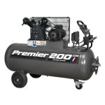 Sealey Premier 200L Belt Drive Air Compressor with Front Control Panel