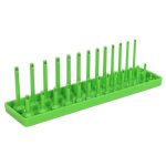 Sealey Premier Socket Holder 1/4"Sq Drive 4-15mm - Hi-Vis Green