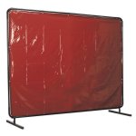 Sealey Workshop Welding Curtain & Frame 2.4 x 1.75m  - EN ISO 25980:2014