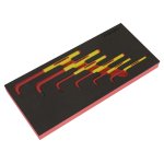 Sealey Premier Insulated Hex Key Set with Tool Tray 6pc - VDE Approved