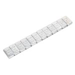 Sealey Steel Adhesive Wheel Weight 5g Strip of 12 - Pack of 100