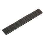 Sealey Black Steel Adhesive Wheel Weight 5/10g Strip of 8 - Pack of 50