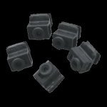 PAR613 Replacement wheel trim mounting blocks complete with plastic clip-on holder & threaded rubber inserts.