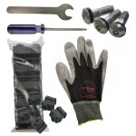 PAR618 Kit contains 20 security screws, 20 mounting blocks & 1 security screwdriver.