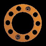 PAR632OR Orange 10 Stud Nut Ring (Pair)