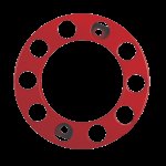 PAR632RD Red 10 Stud Nut Ring (Pair)