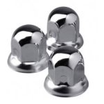 PAR652 30mm Stainless Steel Nut Caps for Steel Wheels (Pack of 20)
