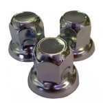 PAR656 32mm Stainless Steel Nut Caps for Alloy Wheels (Pack of 20)