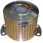 PAR-772A 22.5" Half Shaft/Hub Cover for Alloy or Steel Wheel (240mm Deep) (Single)