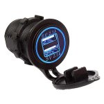 0-601-15 USB 2-Port Socket Dual 2.1A 12/24 volt 