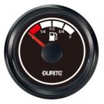 Durite - Fuel Gauge Marine LED Illuminated 52mm 12/24 volt  - 0-525-06