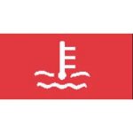 Durite - Switch Lens Top Red Water Temperature Warning  - 0-791-38