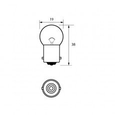 Durite - Bulb 28V 7W BA15S Pk1 - 7-008-74