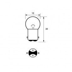 Durite - Bulb 28V 7W BA15D Pk1 - 7-008-75