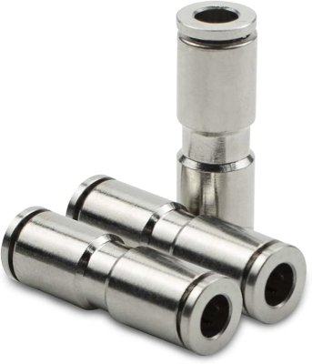 TC112 12MM BRASS PUSH-FIT COUPLINGS - STRAIGHT (3-Pack)