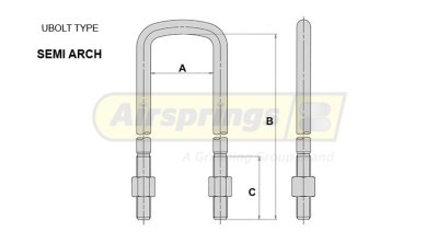 15347S  U-BOLT - TO SUIT 51238 SPRING (FRONT)