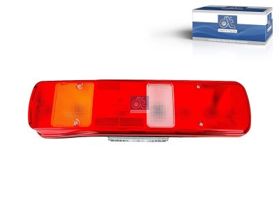 DT Spare Parts - Tail lamp, left, with license plate lamp, 24 V, Lb: 152 mm, M8, LTh: 20 mm, L: 500 mm, H: 130 mm, T: 90 mm - 2.24417
