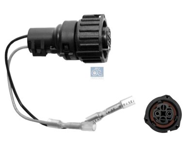 DT Spare Parts - Adapter cable, L: 190 mm, DIN 72585, 2 poles - 2.27116