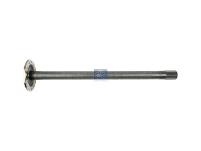 DT Spare Parts - Drive shaft, left, D1: 202 mm, D2: 55.4 mm, 12 bores, b: 15.1 mm, P: 171 mm, L: 969 mm, 46 teeth - 2.35008