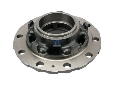 DT Spare Parts - Wheel hub, without bearings, d1: 148 mm, d2: 148 mm, D: 385.5 mm, 10 bores, b: 27.2 mm, H: 157 mm - 2.65224