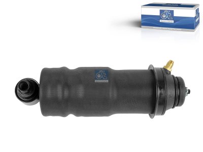 DT Spare Parts - Cabin shock absorber, with air bellow, D: 43.7 mm, b: 14 mm, M12 x 1,75, Lmin: 276 mm, Lmax: 391 mm - 2.70092