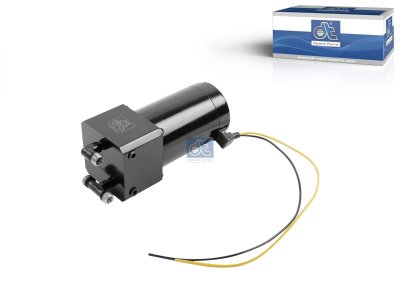 DT Spare Parts - Cabin tilt pump, electrical, L: 80 mm, W: 80 mm, H: 141 mm, 280 bar, Pov: 370 bar - 2.70109