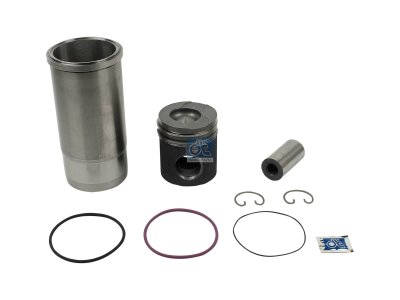 DT Spare Parts - Piston with liner, D: 120.6 mm - 2.90108