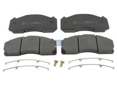 DT Spare Parts - Disc brake pad kit, W: 250 mm, S: 30 mm, H: 111 mm - 2.94071