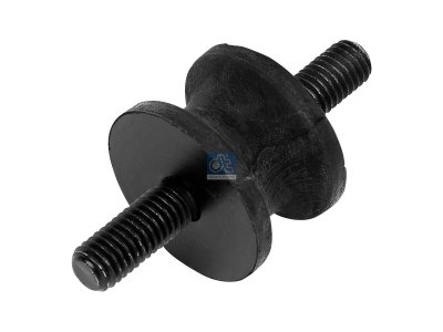 DT Spare Parts - Rubber buffer, D: 30 mm, M8, L: 60 mm, H: 20 mm - 3.18622
