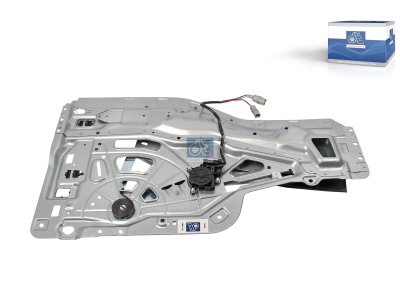 DT Spare Parts - Window regulator, left, with motor - 3.85056