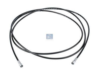 DT Spare Parts - Hose line, cabin tilt, D: 8.3 mm, M12 x 1,5, M12 x 1,5, L: 3650 mm, L1: 3650 mm, 400 bar - 3.84058