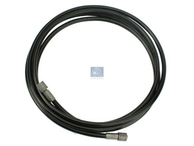 DT Spare Parts - Hose line, cabin tilt, D: 8.3 mm, M12 x 1,5, M12 x 1,5, L: 3000 mm, L1: 3000 mm, 400 bar - 3.84053