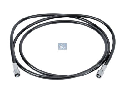 DT Spare Parts - Hose line, cabin tilt, D: 8.3 mm, M12 x 1,5, M12 x 1,5, L: 2050 mm, L1: 2050 mm, 400 bar - 3.84051