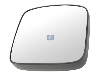 DT Spare Parts - Mirror glass, wide view mirror, heated, R: 300 mm - 3.86127
