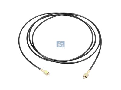 DT Spare Parts - Hose line, cabin tilt, D: 6 mm, M12 x 1,5, M12 x 1,5, L: 3520 mm, L1: 740 mm, 210 bar - 4.10385