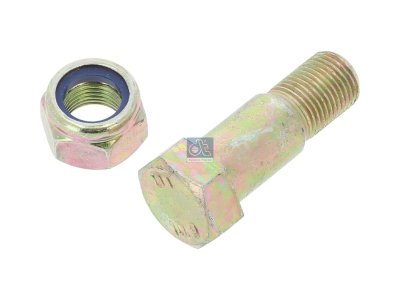 DT Spare Parts - Bolt with nut, M16 x 1,5, L: 50.5 mm, 10.9 - 4.40068 - 10 Pack