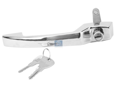 DT Spare Parts - Door handle, chrome - 4.60515