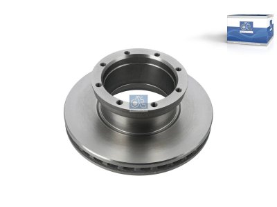 DT Spare Parts - Brake disc, D: 376.5 mm, 8 bores, P: 201 mm, M14 x 1,5, d: 176 mm, H: 138.4 mm, S: 45 mm, s: 37 mm - 4.62217