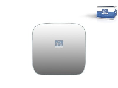 DT Spare Parts - Mirror glass, wide view mirror, heated, R: 300 mm - 4.62559