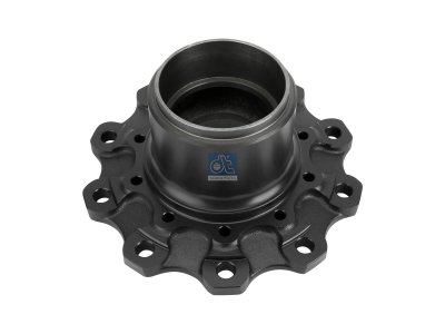 DT Spare Parts - Wheel hub, without bearings, d1: 130 mm, d2: 150 mm, D: 382 mm, 10 bores, b: 22 mm, P: 335 mm, H: 176 mm - 4.63151