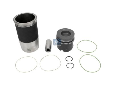 DT Spare Parts - Piston with liner, D: 128 mm - 4.90955
